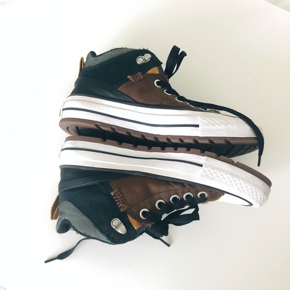 All Star Street Boot Mid Tops Trainers Sneakers - Picture 4 of 12